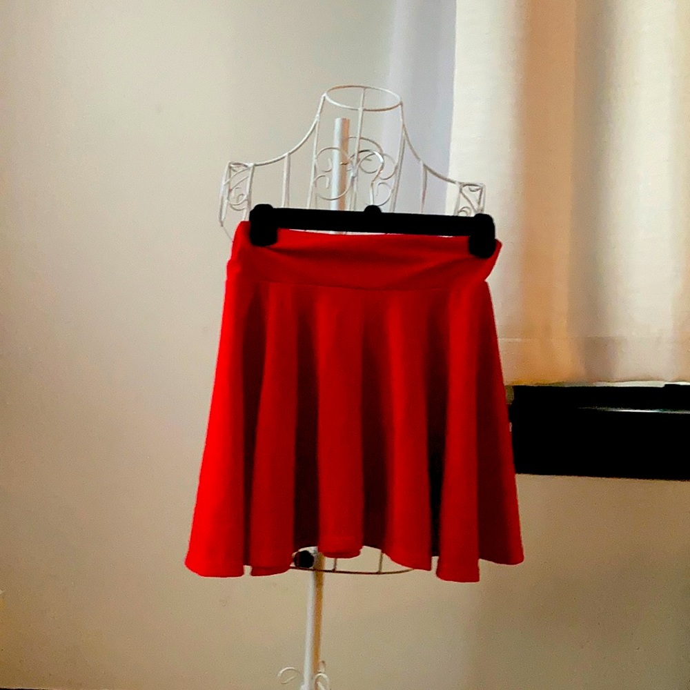 Poppy Red Skirt